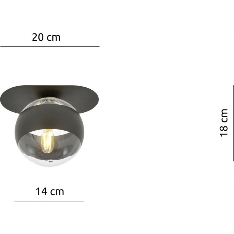 Plafon szklany Plaza Emibig - nowoczesny design | Sklep z lampami