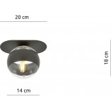 Plafon szklany Plaza Emibig - nowoczesny design | Sklep z lampami