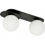 Plafon szklany Plaza 2 | Biało-czarny | Emibig - 45cm