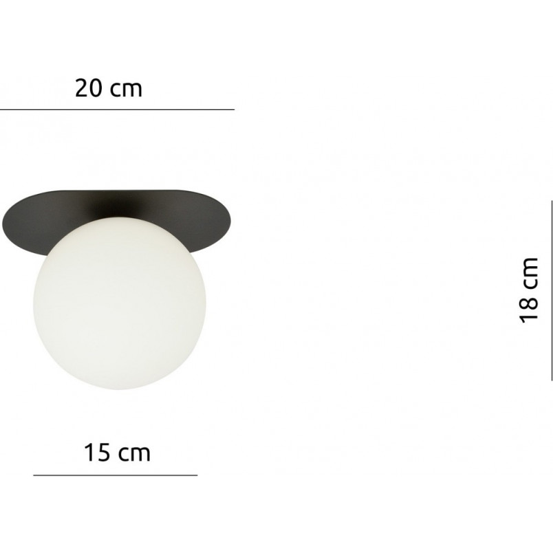 Plafon szklany Plaza 15cm - Emibig | Eleganckie oświetlenie
