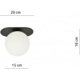 Plafon szklany Plaza 15cm - Emibig | Eleganckie oświetlenie