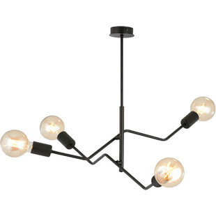 Lampa sufitowa 4 punktowa Frix 66cm czarna Emibig