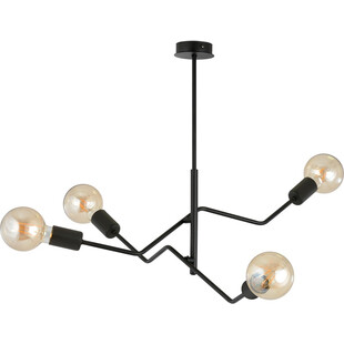 Lampa sufitowa 4 punktowa Frix 66cm czarna Emibig