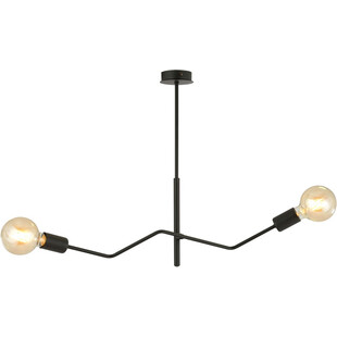 Lampa sufitowa 2 punktowa Frix 66cm czarna Emibig