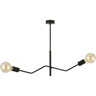 Lampa sufitowa 2 punktowa Frix 66cm czarna Emibig