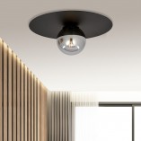 Plafon szklany Solar 14cm grafitowy-czarny Emibig | Sklep z lampami