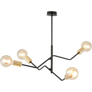 Lampa sufitowa 4 punktowa Bolt 66cm czarno-złota Emibig