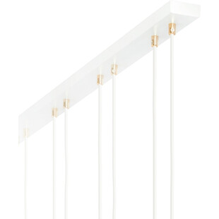 Lampa Wisząca Glam III - Szklane Kule, Biało-Przeźroczysta | Emibig