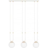 Lampa wisząca Glam III - szkło białe | Emibig