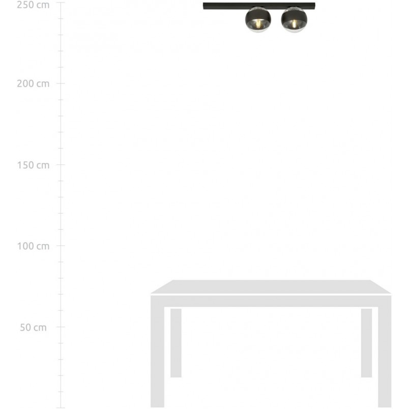 Plafon szklany Emibig FIT 2 60cm | Nowoczesne oświetlenie