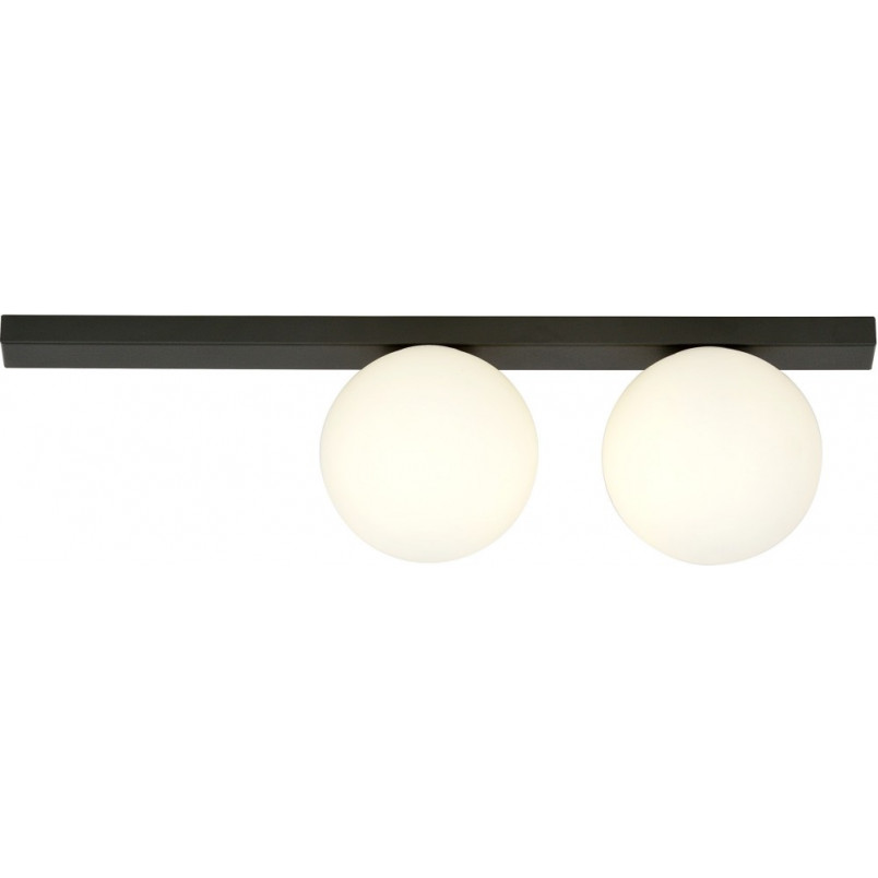 Plafon szklany FIT 2 - Emibig | Biało-czarny, 60cm