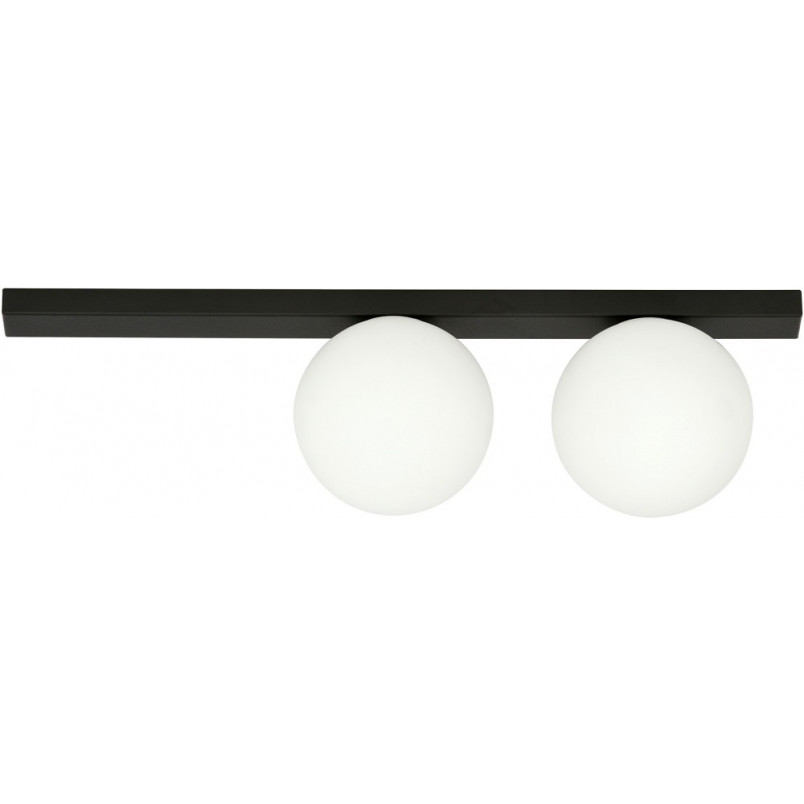 Plafon szklany FIT 2 - Emibig | Biało-czarny, 60cm