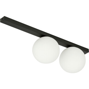 Plafon szklany FIT 2 - Emibig | Biało-czarny, 60cm