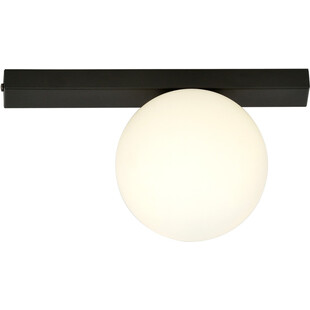 Plafon szklany Fit 15cm biało-czarny Emibig