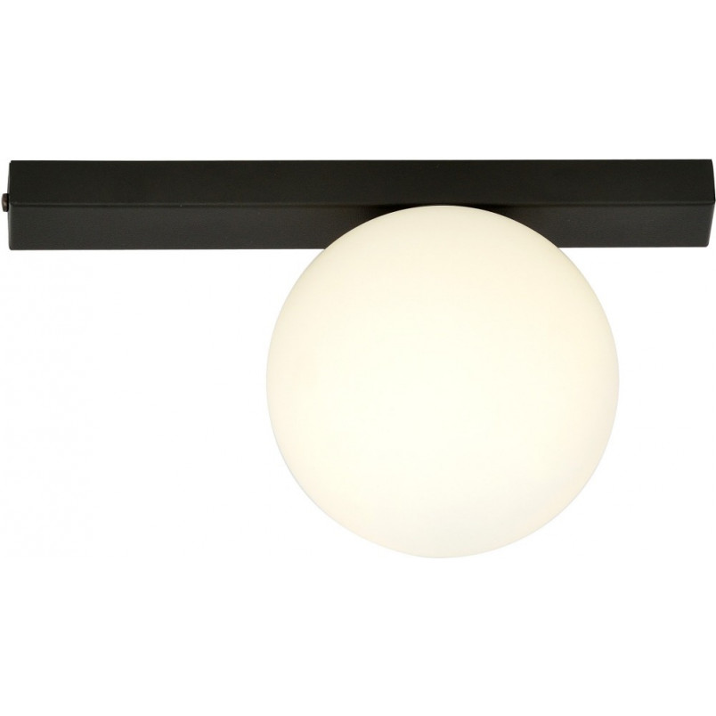 Plafon szklany Fit 15cm biało-czarny Emibig | Salon, Sypialnia