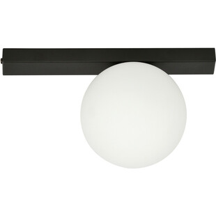 Plafon szklany Fit 15cm biało-czarny Emibig