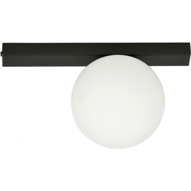 Plafon szklany Fit 15cm biało-czarny Emibig | Salon, Sypialnia