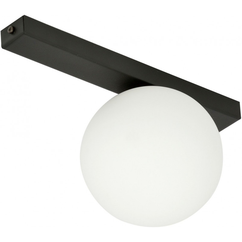Plafon szklany Fit 15cm biało-czarny Emibig | Salon, Sypialnia