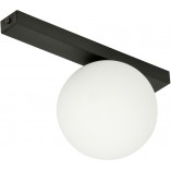 Plafon szklany Fit 15cm biało-czarny Emibig | Salon, Sypialnia