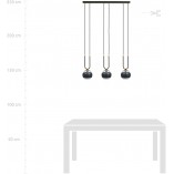 Lampa wisząca Glam III czarna - Emibig | Eleganckie oświetlenie