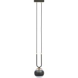 Lampa wisząca Glam czarna - Emibig | Kula szklana 14cm