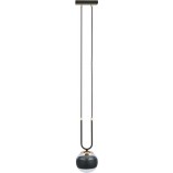 Lampa wisząca Glam czarna - Emibig | Kula szklana 14cm