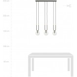 Lampa Wisząca Glam III - 3 kule szklane | Emibig