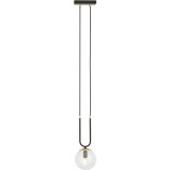 Lampa wisząca Glam - szklana kula Emibig | Salon, Sypialnia