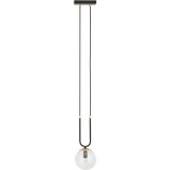 Lampa wisząca Glam - szklana kula Emibig | Salon, Sypialnia