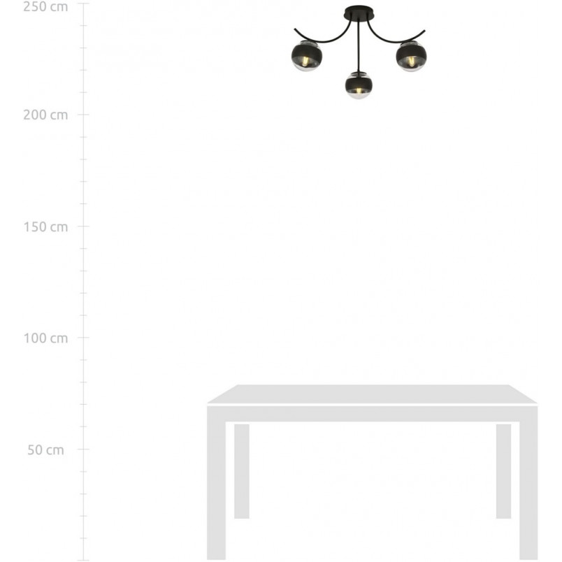 Lampa sufitowa Boston III Emibig | Szklane kule, 70cm