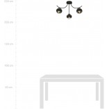 Lampa sufitowa Boston III Emibig | Szklane kule, 70cm