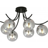 Lampa Sufitowa Boston VI - Szklane Kule, Grafit/Czarny | Emibig