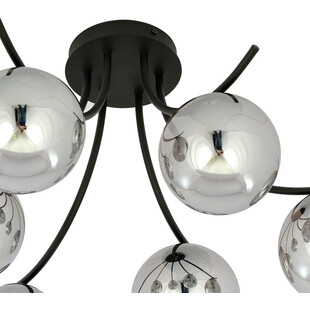 Lampa Sufitowa Boston VI - Szklane Kule, Grafit/Czarny | Emibig