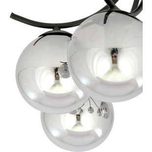 Lampa Sufitowa Boston VI - Szklane Kule, Grafit/Czarny | Emibig