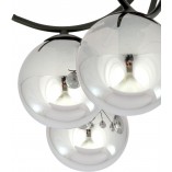 Lampa Sufitowa Boston VI - Szklane Kule, Grafit/Czarny | Emibig