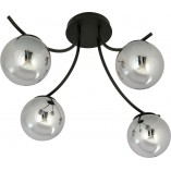 Lampa Sufitowa Boston IV - Szklane Kule, Grafit/Czarny | Emibig