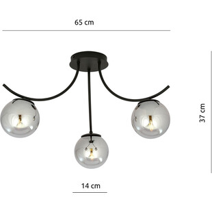 Lampa Sufitowa Boston III | Szklane Kule | Emibig