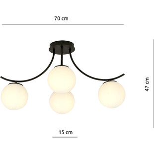 Lampa Sufitowa Boston IV - Szklane Kule | Emibig