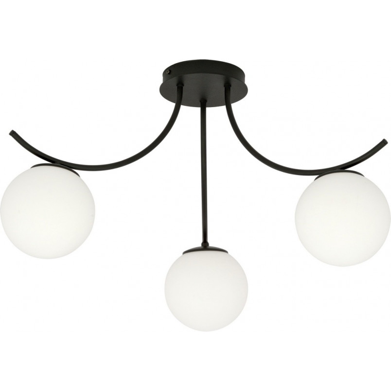 Lampa sufitowa Boston III | Szkło biało-czarne | Emibig
