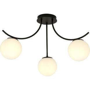 Lampa sufitowa szklane kule Boston III 70cm biało-czarna Emibig
