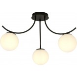 Lampa sufitowa Boston III | Szkło biało-czarne | Emibig