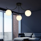 Lampa sufitowa Boston III | Szkło biało-czarne | Emibig