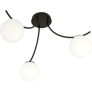 Lampa sufitowa Boston III | Szkło biało-czarne | Emibig