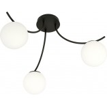 Lampa sufitowa Boston III | Szkło biało-czarne | Emibig