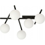 Lampa sufitowa Emibig Smart - szklane kule, biało-czarna | Kup online