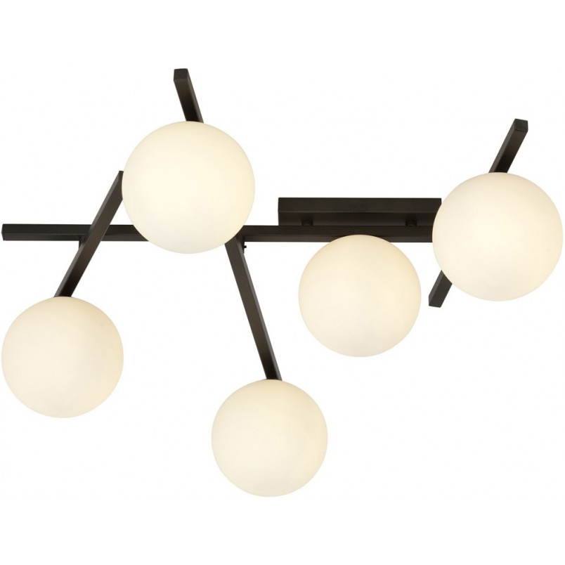 Lampa sufitowa Emibig Smart - szklane kule, biało-czarna | Kup online