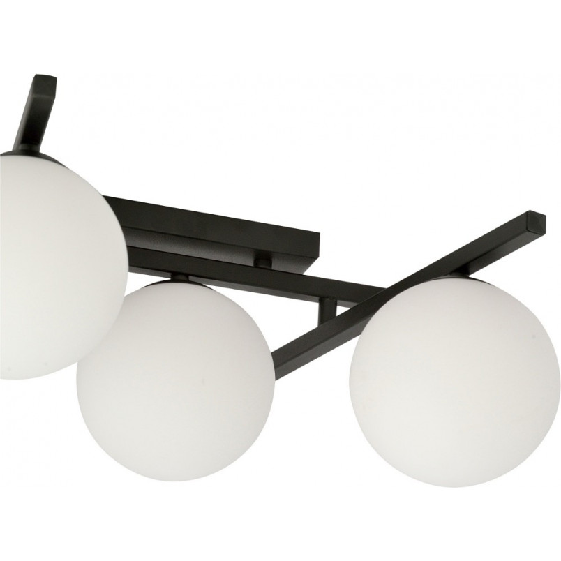 Lampa sufitowa Emibig Smart - szklane kule, biało-czarna | Kup online