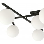 Lampa sufitowa Emibig Smart - szklane kule, biało-czarna | Kup online