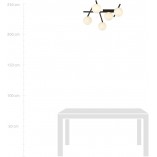 Lampa sufitowa Emibig Smart - szklane kule, biało-czarna | Kup online