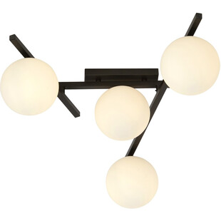 Lampa sufitowa szklane kule Smart IV 63cm biało-czarna Emibig